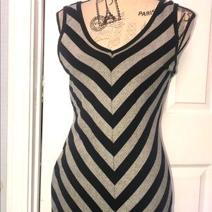 Black and grey dress